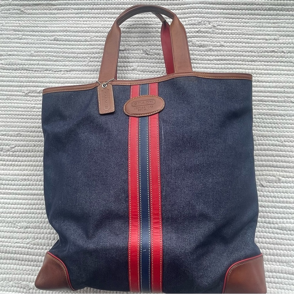 Authentic Coach Leatherware Tote Bag, Women's Fashion, Bags
